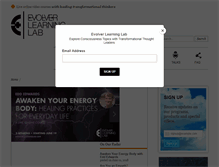 Tablet Screenshot of evolverlearninglab.com